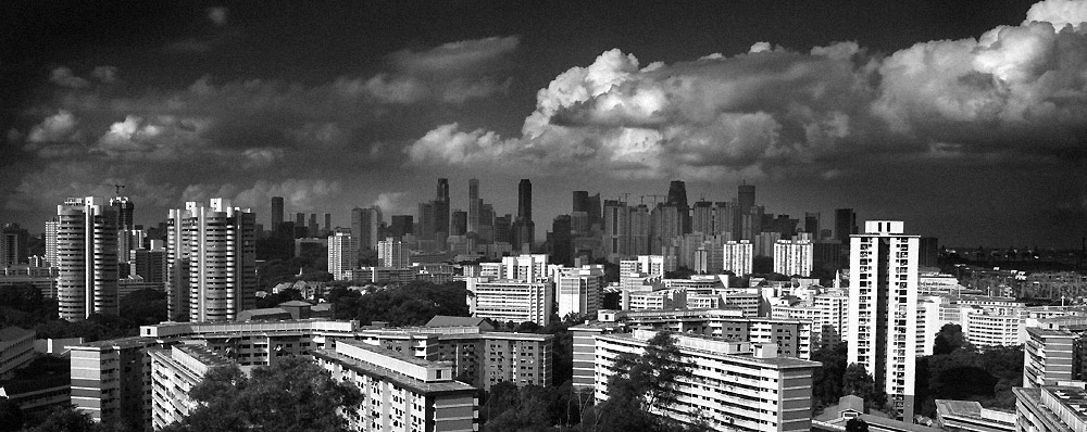 Singapore skyline viewed from Mount Faber
